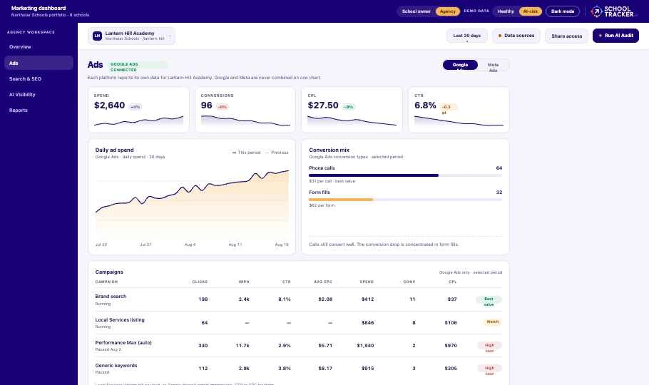 School Tracker: Ads
