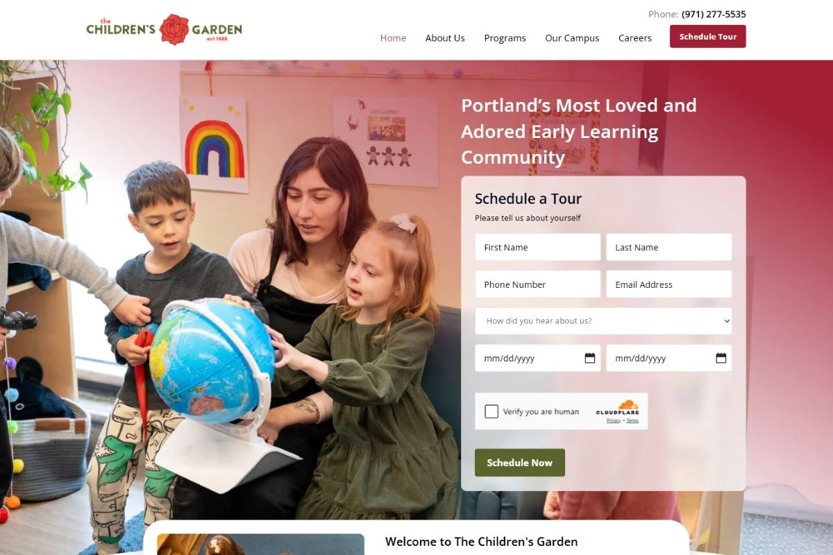 The Children’s Garden: Portland’s most loved, said in the hero.