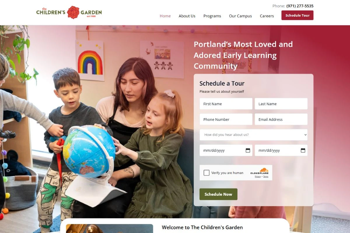 The Children’s Garden: Portland’s most loved, said in the hero.